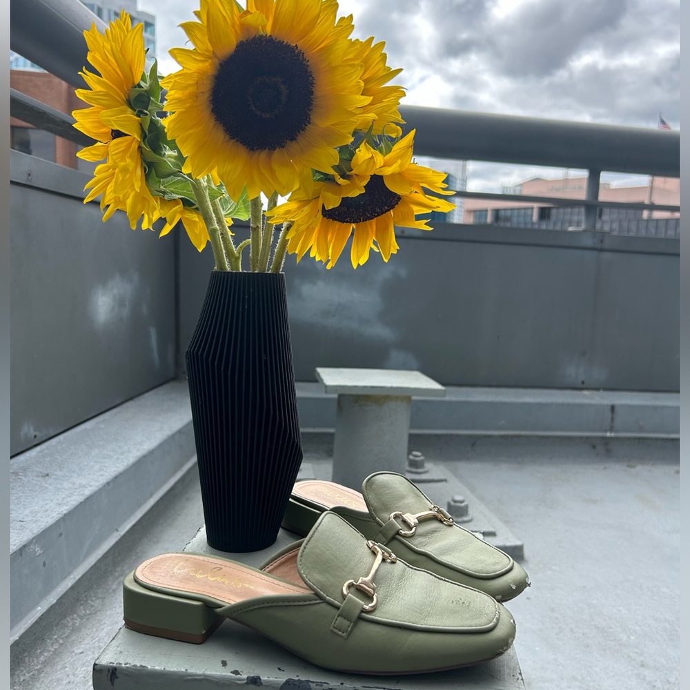 Ranae Light Green Slide-On Loafer